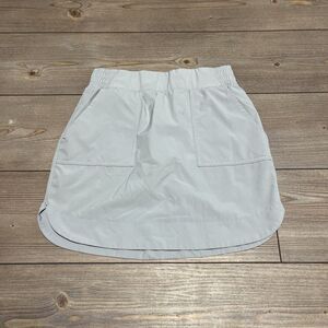 Apana Women's Athletic Skirt Skort Size Small Gray Pockets Tennis Golf Stretch